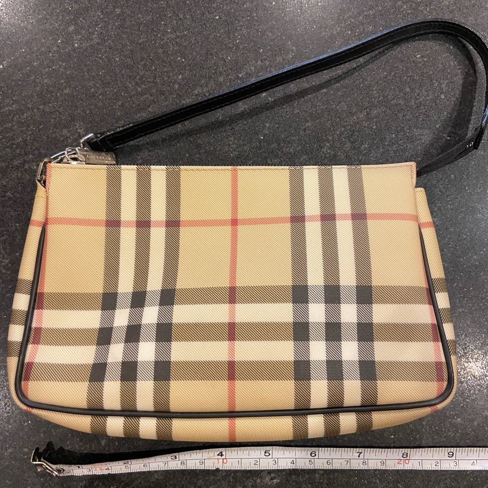Tan and Black Plaid small shoulder purse